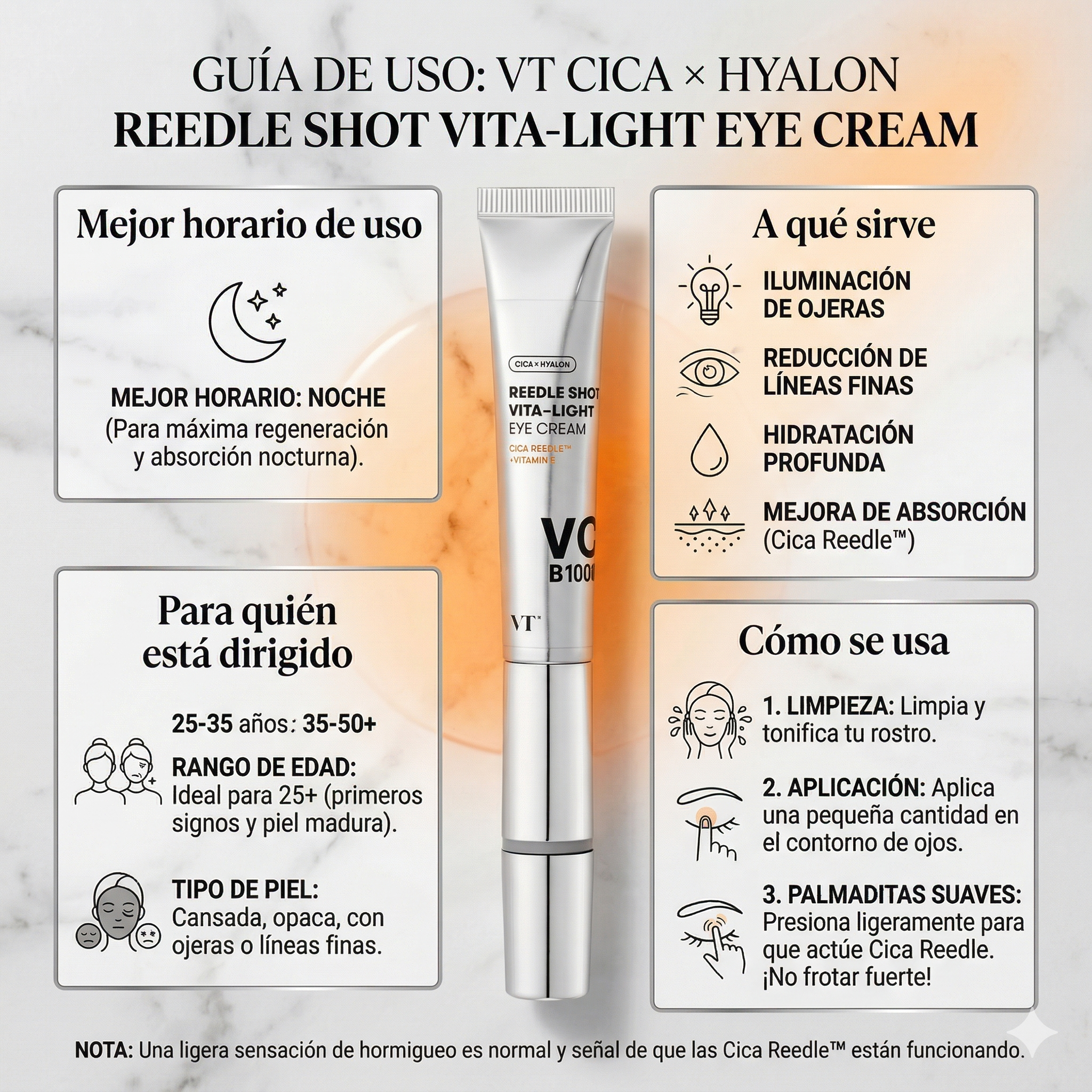 VT Cosmetics Cica Reedle Shot Vita-Light Eye Cream